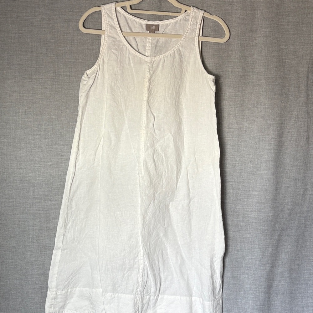 J. Jill - White Sleeveless Linen Dress - NWOT - size S